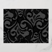 FOIL Gothic Vintage Wedding Enregistrer La Carte D (Verso)