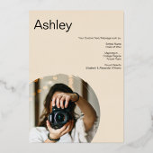 Foil Graduation Faire-part College Lycée (Verso)