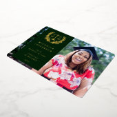 Foil + Green Law School Graduation Faire-part (Rotation)