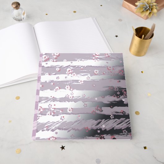 Foil Guestbook – Butterfly Garden (Recto ouvert)