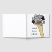 Foil Guestbook – Ostrich Doodle Design „Long Time  (Complet)