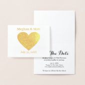 Foil Heart Enregistrer les cartes de date (Affichage)