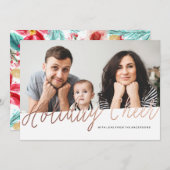 Foil Holiday Cheer kerstkaart (Voorkant / Achterkant)