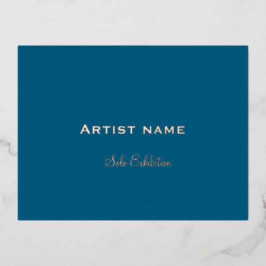 Foil Invitation Postcard Folie Uitnodiging Briefkaart (Voorkant)