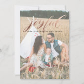 Foil Joyeuse carte de Noël (Devant)