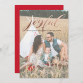 Foil Joyeuse carte de Noël (Devant / Derrière)