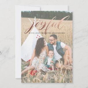 Foil Joyeuse carte de Noël