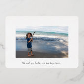 Foil Mele Kalikimaka Joyeuse carte de Noël (Verso)