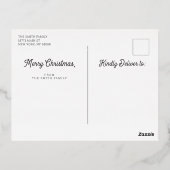 Foil Minimaliste Simple Noel Noël Vacances (Verso)