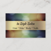 Foil personnalisé Gold look Cartes de visite profe (Devant)