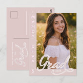 Foil Photo Graduation Announcement and Invitation (Devant / Derrière)