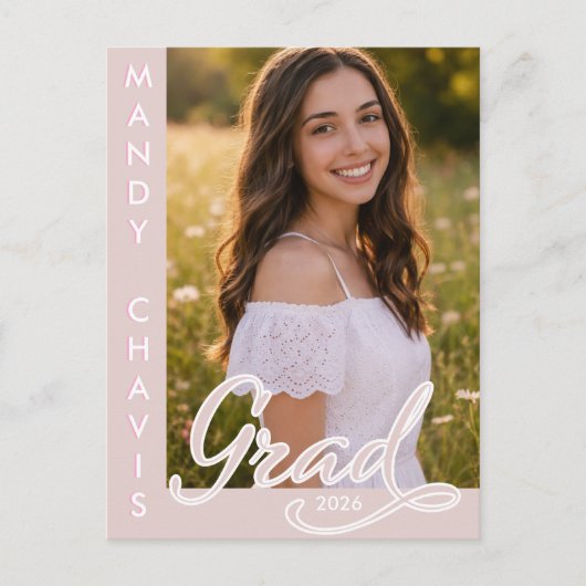 Foil Photo Graduation Announcement and Invitation (Devant)