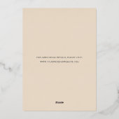 Foil pré automne Enregistrer la carte date (Verso)