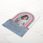 Foil Retro Rainbow Invitation d'anniversaire de l' (Rotation)