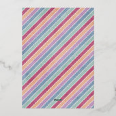 Foil Retro Rainbow Invitation d'anniversaire de l' (Verso)