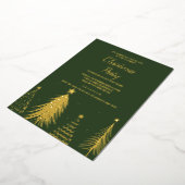 Foil sapin Noël Fête de Noël Invitation (Rotation)