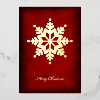 Foil Snowflake Christmas Card Folie Feestdagenkaart