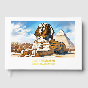 Foil Sphinx Pyramides Egypte Voyage d'aquarelle du