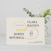 Foil Swash Enregistrer la carte de date (Debout devant)