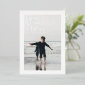 Foil Tendances modernes Nouvel An Carte photo (Debout devant)