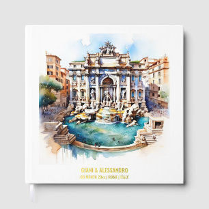 Foil Trevi Fontaine Rome Italie aquarelle événemen