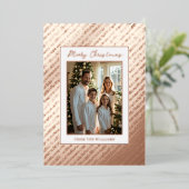 Foil Vacances modifiables Cartes de Noël Modèle (Debout devant)