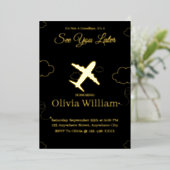 Foil Vous Voir Plus Tard Adieu Adieu Carte Invitat (Debout devant)