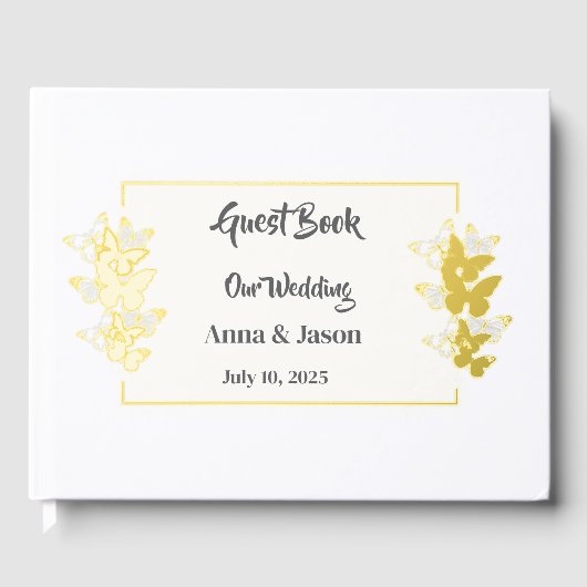 Foil Wedding Guestbook (Recto)