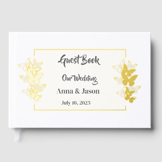 Foil Wedding Guestbook Gastenboek (Voorkant)