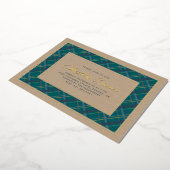 Foil Winter Plaid Dîner de Noël Invitation Foil (Rotation)