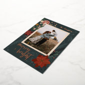 Foil Winter Spice Flat Holiday Carte photo (Rotation)