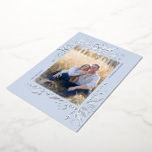 Foil Winter Wonderland Carte photo de vacances (Rotation)