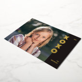 Foil XOXO Valentin Carte photo - Noir (Rotation)