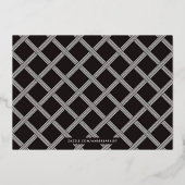 Foil XOXO Valentin Carte photo - Noir (Verso)