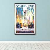 Foire Mondiale de Chicago 1933 - Art Déco Retro Vi (Insitu (Plancher de Bois))