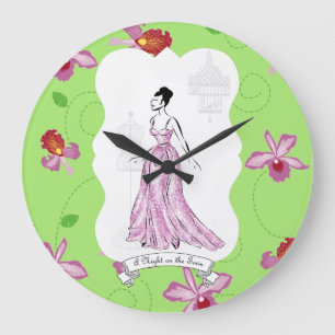 Fois à Paris Mode Illustratie Grote Klok