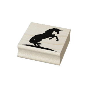 fok Unicorn Silhouette Rubberstempel