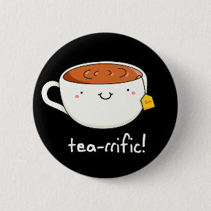 Fokbeker van Tea Pun Dark BG Ronde Button 5,7 Cm