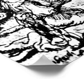 Fokken van Lazarus Rembrandt Engraving Poster (Hoek)