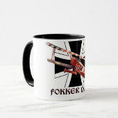 FOKKER D. VII MUG DE WWI ERNST UDET (Devant gauche)