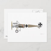 Fokker E-1 Eindecker Briefkaart (Voorkant / Achterkant)