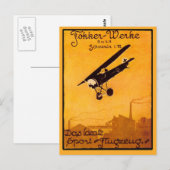 Fokker Worke Poster op Notecards Briefkaart (Voorkant / Achterkant)