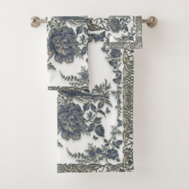 Fokmiddelen in bloemen bad handdoek