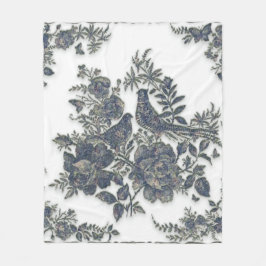 Fokmiddelen in bloemen fleece deken