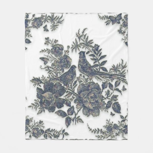 Fokmiddelen in bloemen fleece deken (Voorkant)