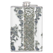 Fokmiddelen in bloemen heupfles (Achterkant)