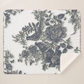 Fokmiddelen in bloemen sherpa deken (Voorkant (horizontaal))