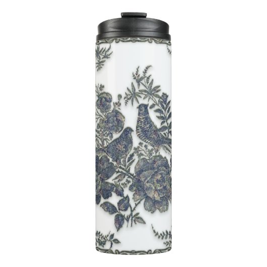 Fokmiddelen in bloemen thermosbeker (Voorkant)