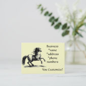 *  fokpaarden * Visitekaartjes (Staand voorkant)