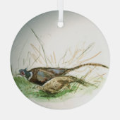 Fokzuren in veldversiering glas ornament (Achterkant)